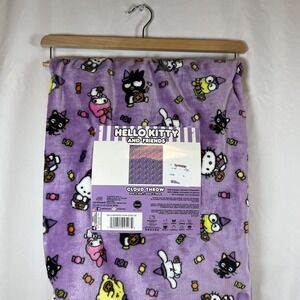 Hello Kitty & Friends Cloud Throw Blanket 60x70 Purple Halloween Scary Good Fun